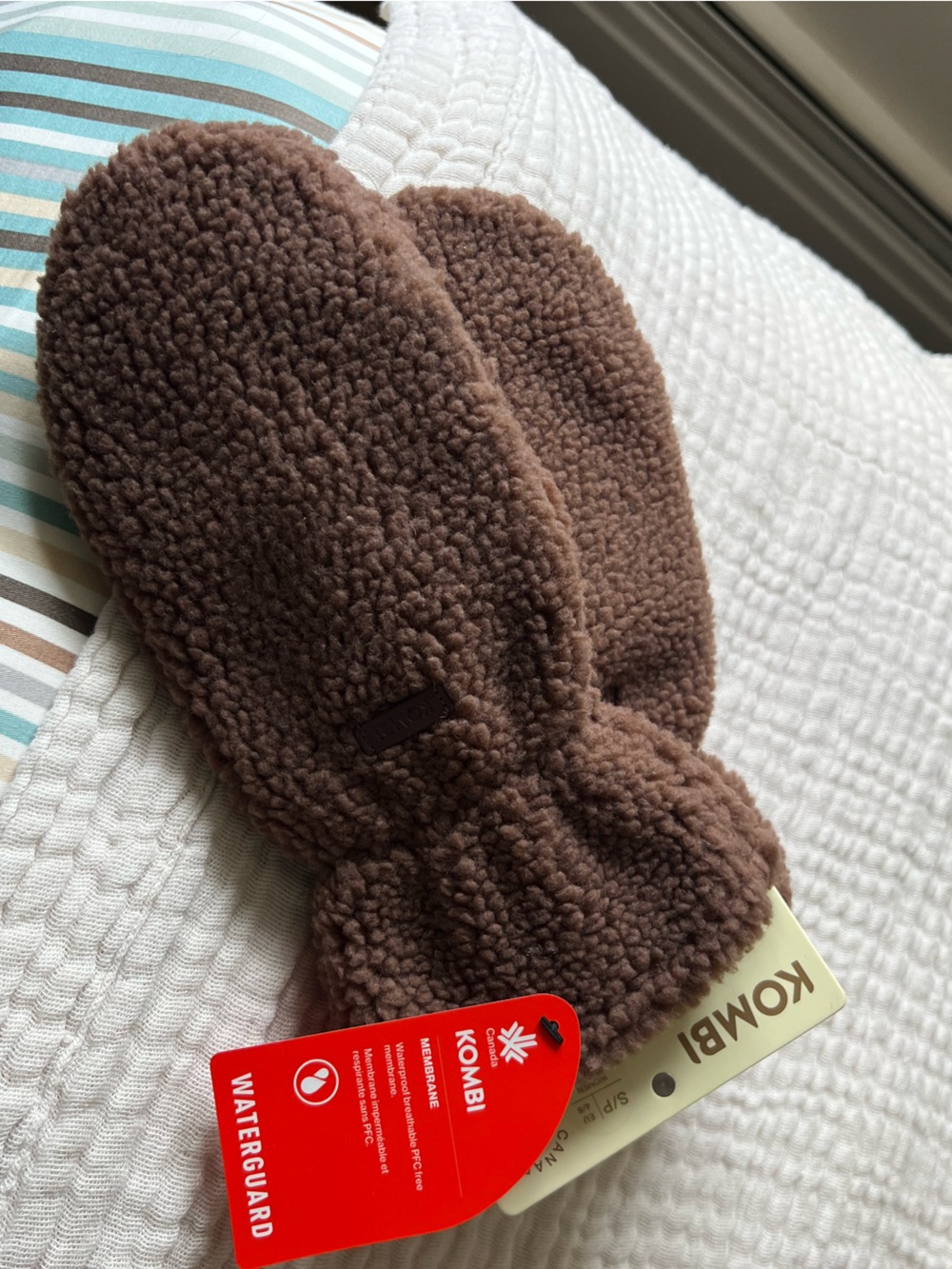 Kombi Brown Sherpa Mittens - Women's Waterproof Mittens